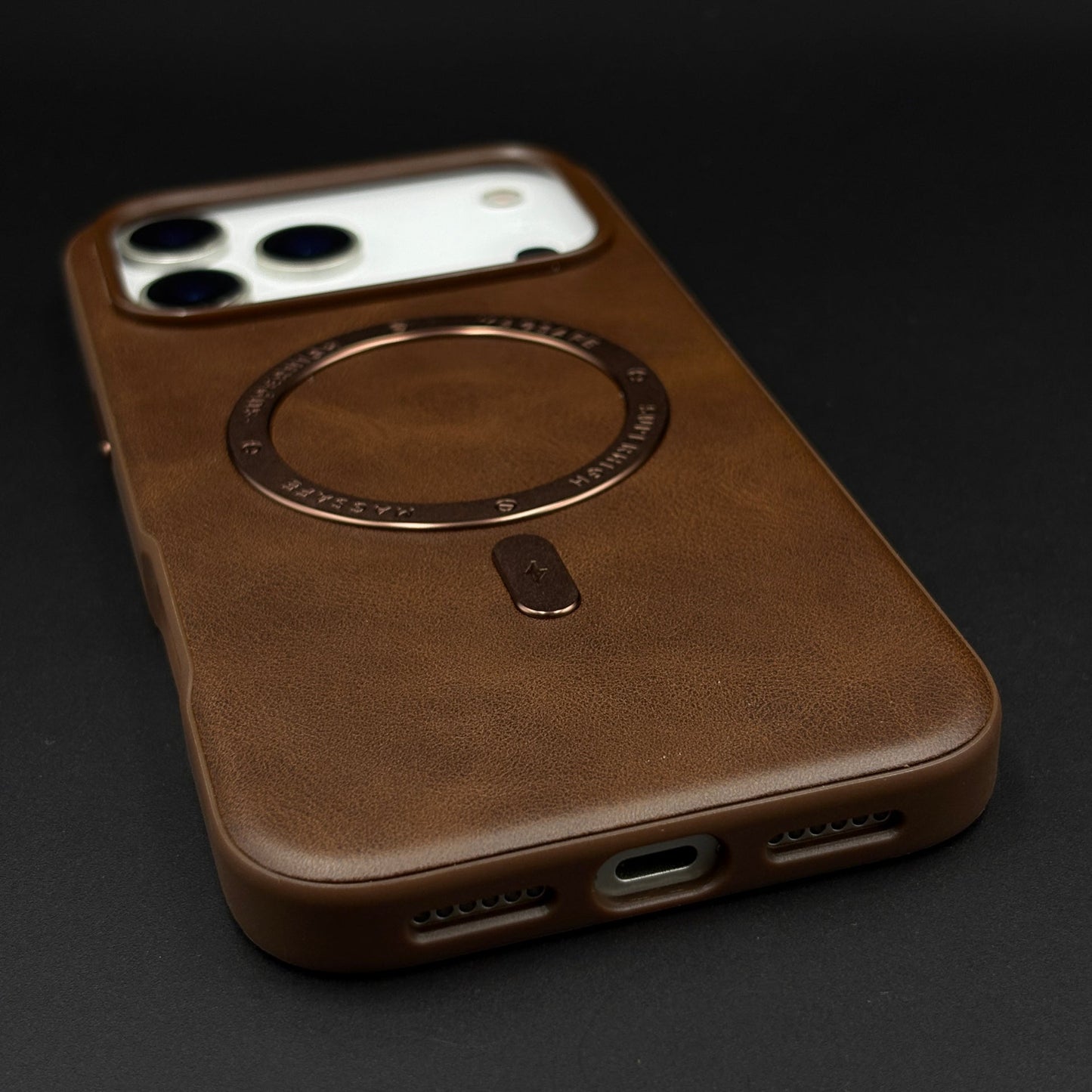Super Magnetic Magsafe PU Leather Case for iPhone 17 Series | Premium Grip & Sleek Design