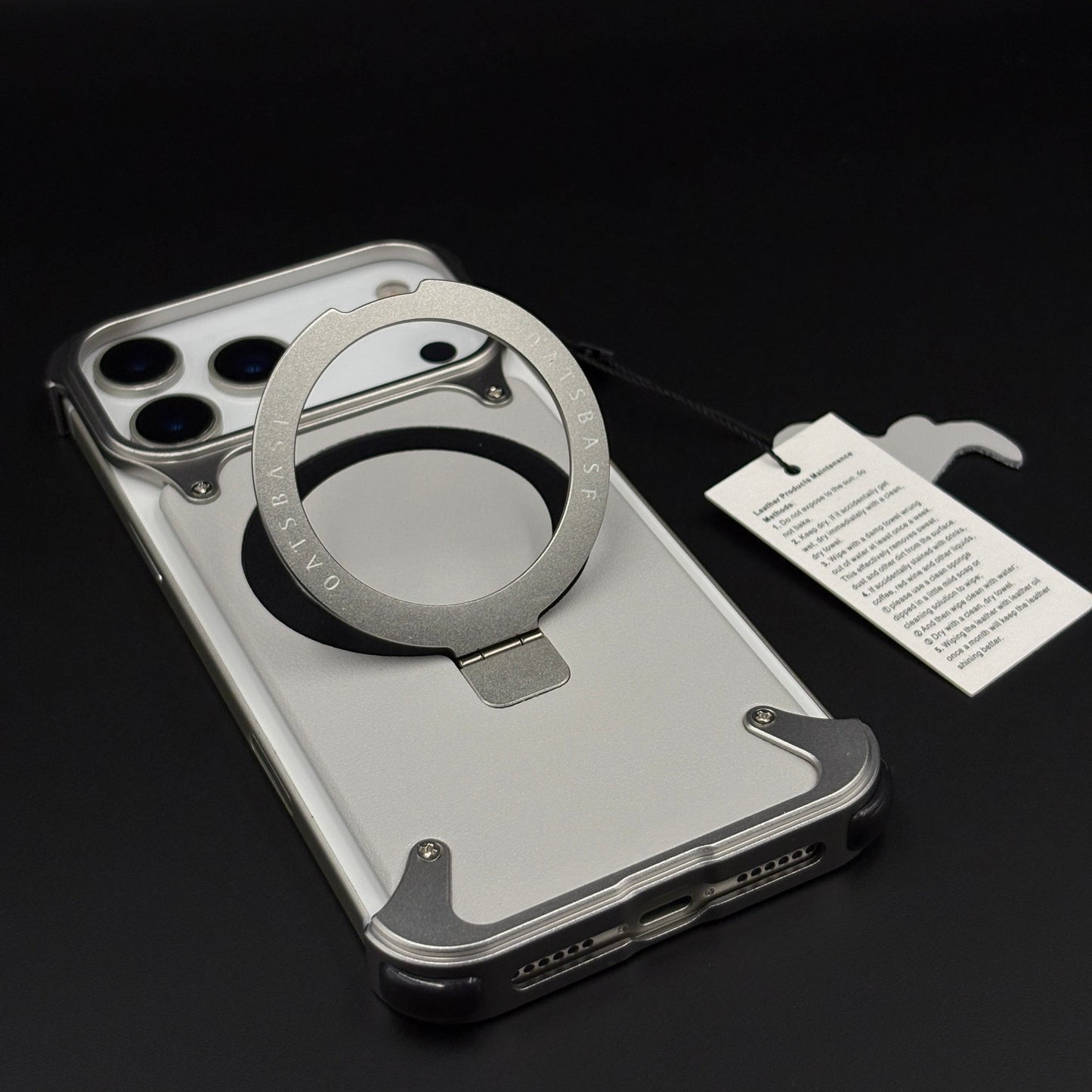 Metal Stand Mobile Case Cover for iPhone 17 Series | Rugged MagSafe Armor Shell