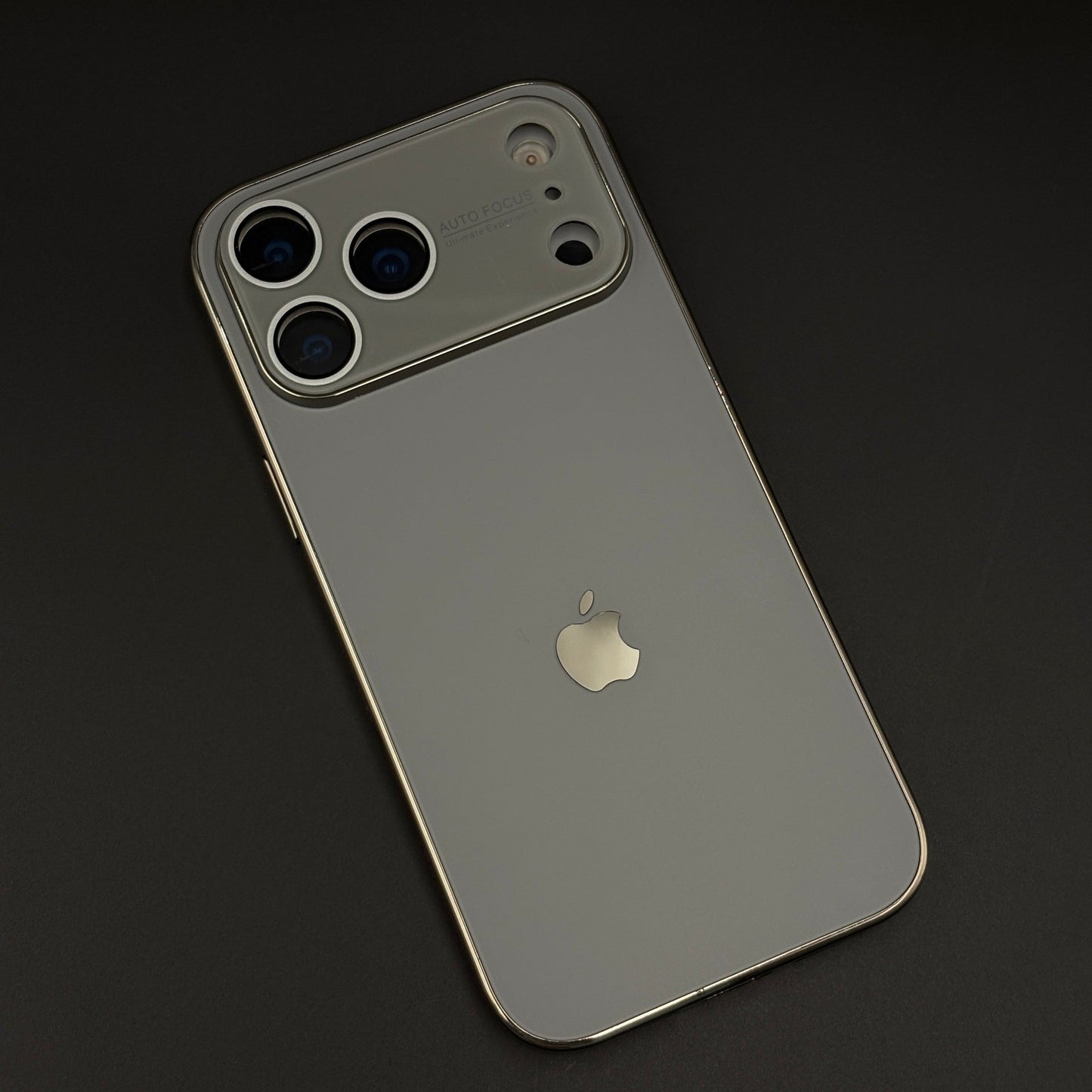 Luxury Backplane Glass Chromatic Lens Shield Case for iPhone 17 Series