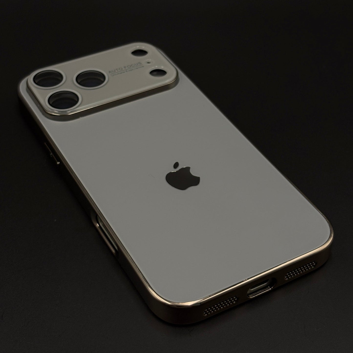 Luxury Backplane Glass Chromatic Lens Shield Case for iPhone 17 Series