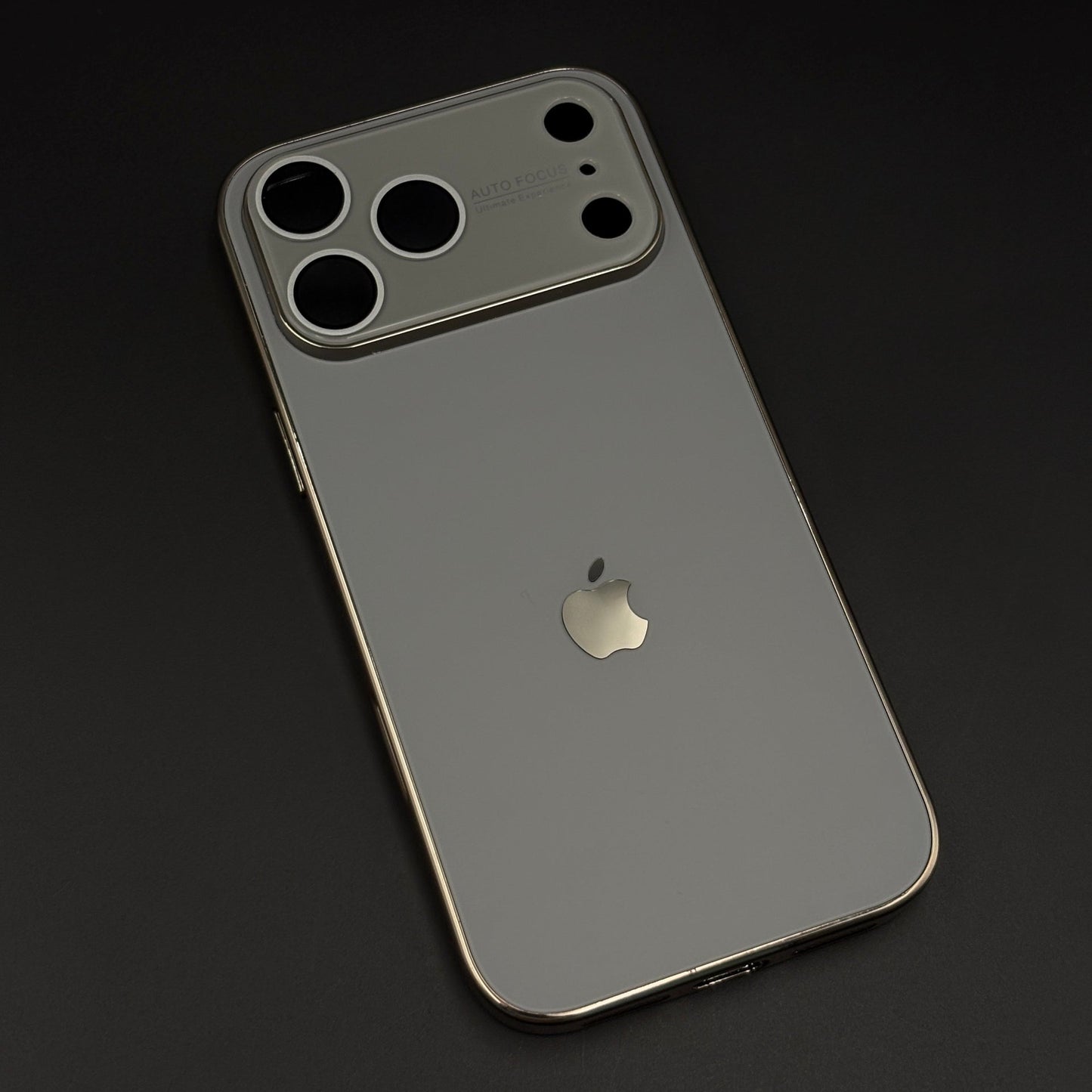 Luxury Backplane Glass Chromatic Lens Shield Case for iPhone 17 Series