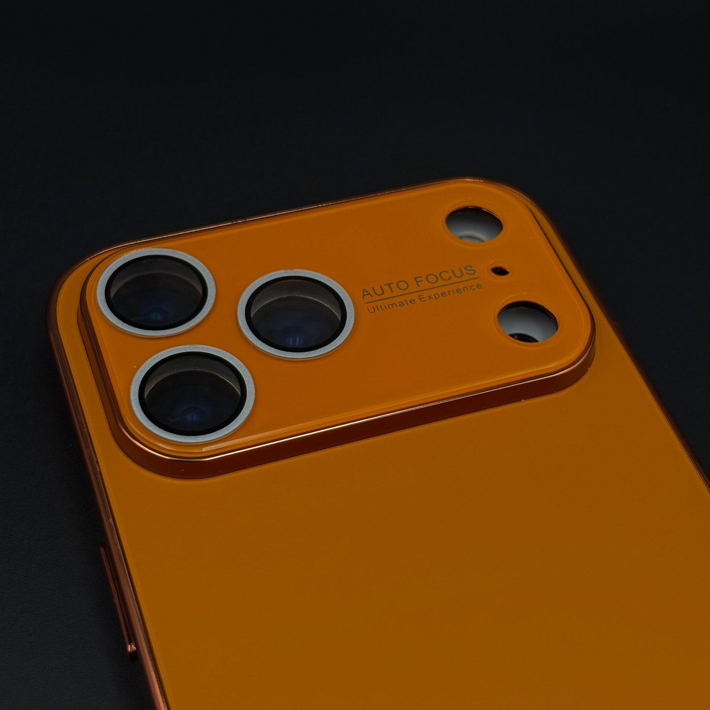 Luxury Backplane Glass Chromatic Lens Shield Case for iPhone 17 Series