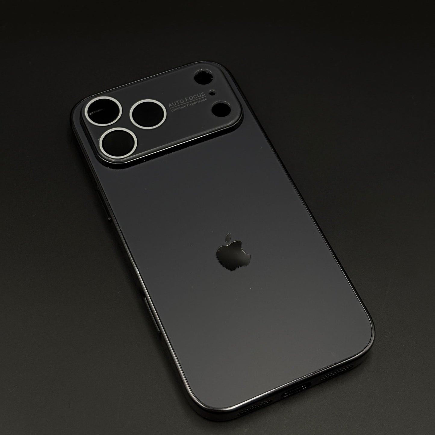 Luxury Backplane Glass Chromatic Lens Shield Case for iPhone 17 Series