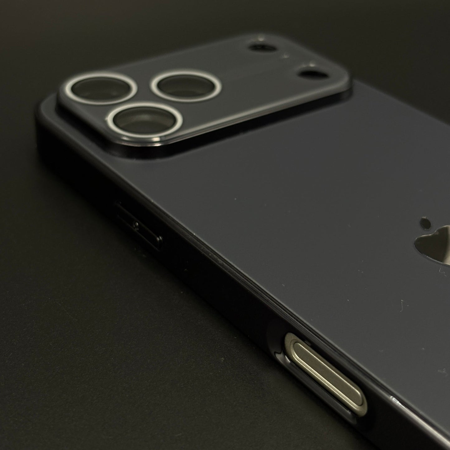 Luxury Backplane Glass Chromatic Lens Shield Case for iPhone 17 Series