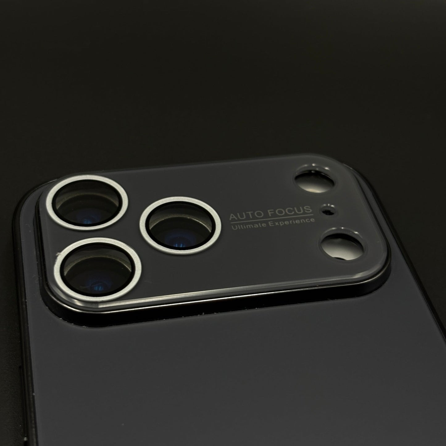 Luxury Backplane Glass Chromatic Lens Shield Case for iPhone 17 Series