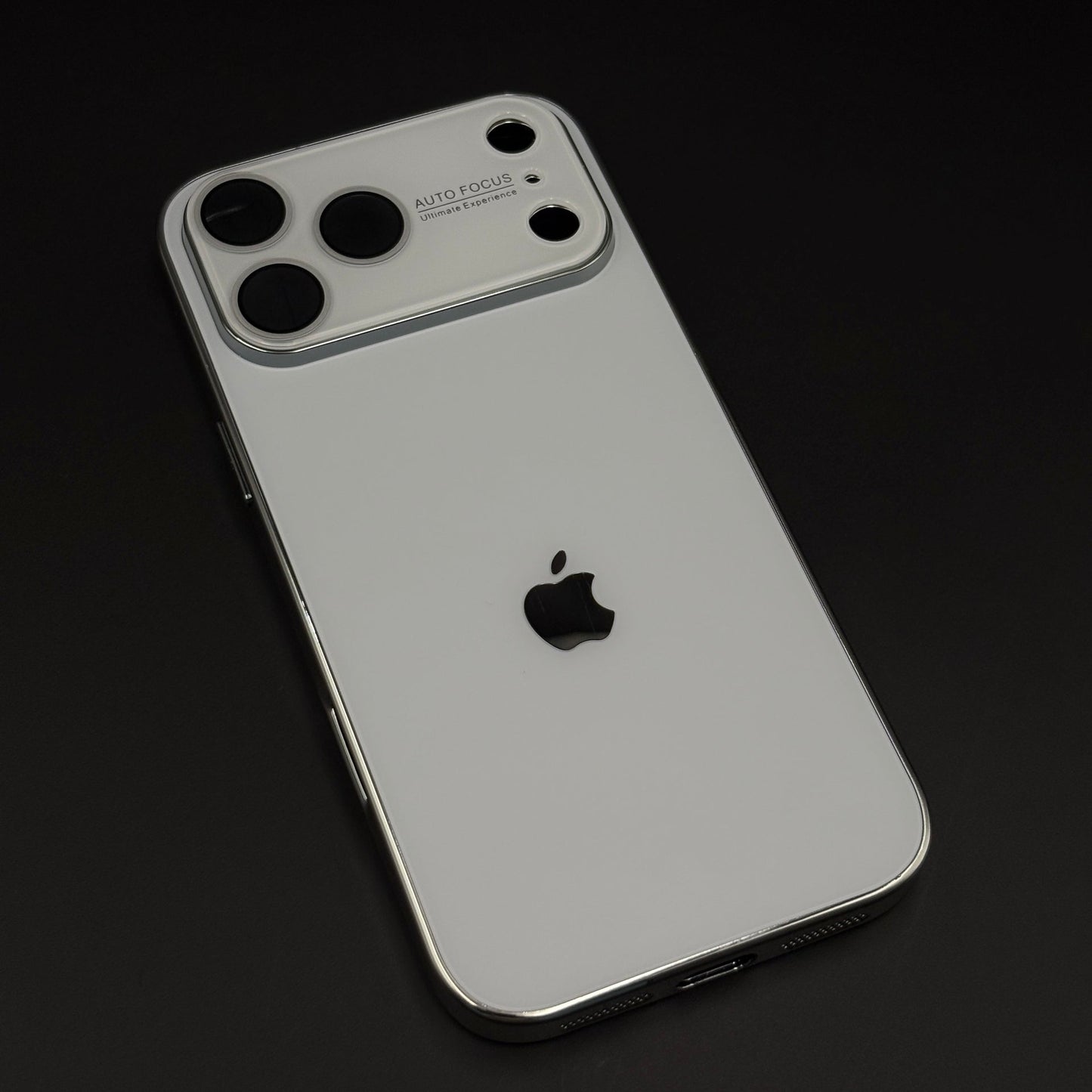 Luxury Backplane Glass Chromatic Lens Shield Case for iPhone 17 Series