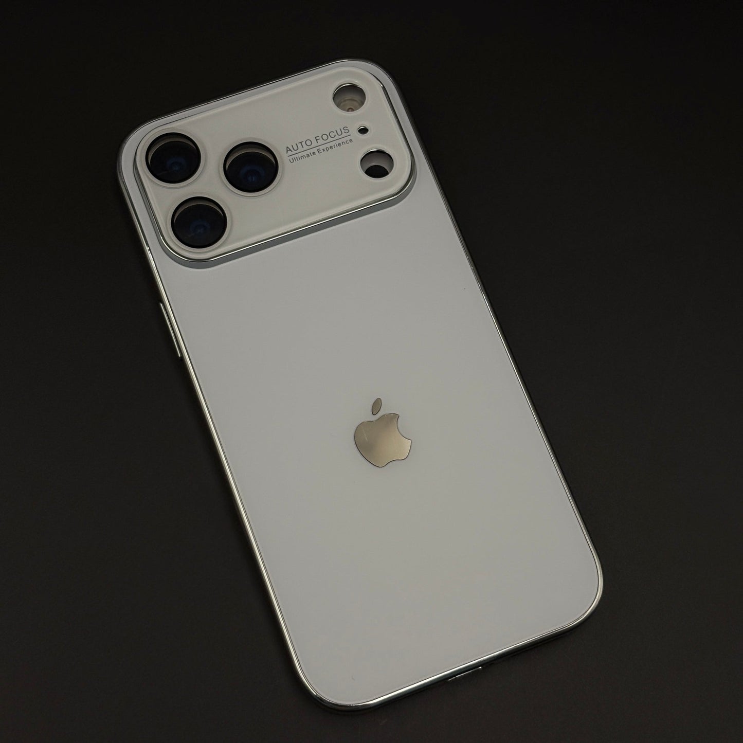 Luxury Backplane Glass Chromatic Lens Shield Case for iPhone 17 Series