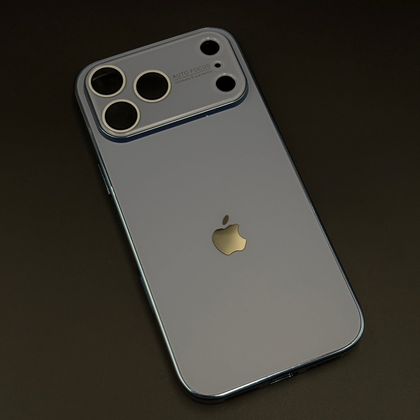 Luxury Backplane Glass Chromatic Lens Shield Case for iPhone 17 Series