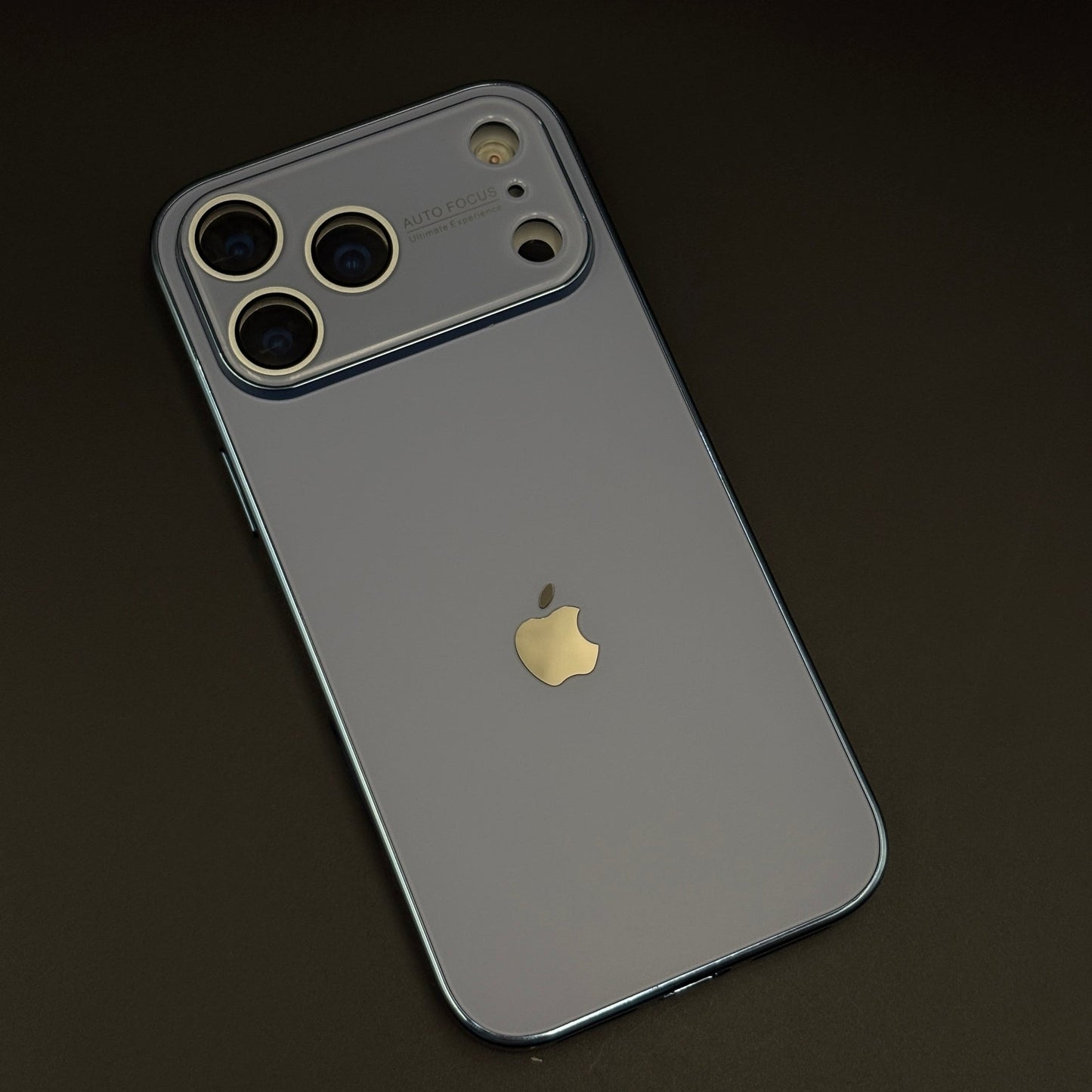 Luxury Backplane Glass Chromatic Lens Shield Case for iPhone 17 Series