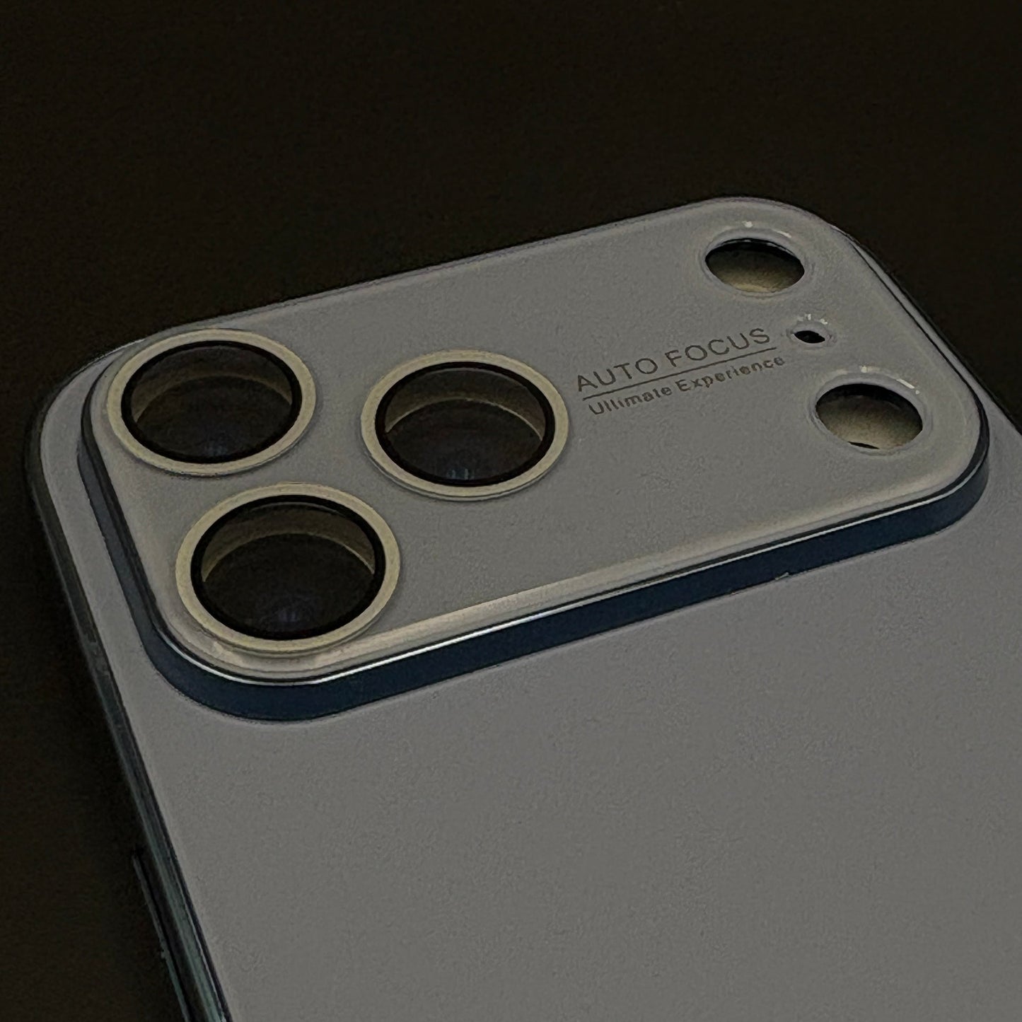 Luxury Backplane Glass Chromatic Lens Shield Case for iPhone 17 Series