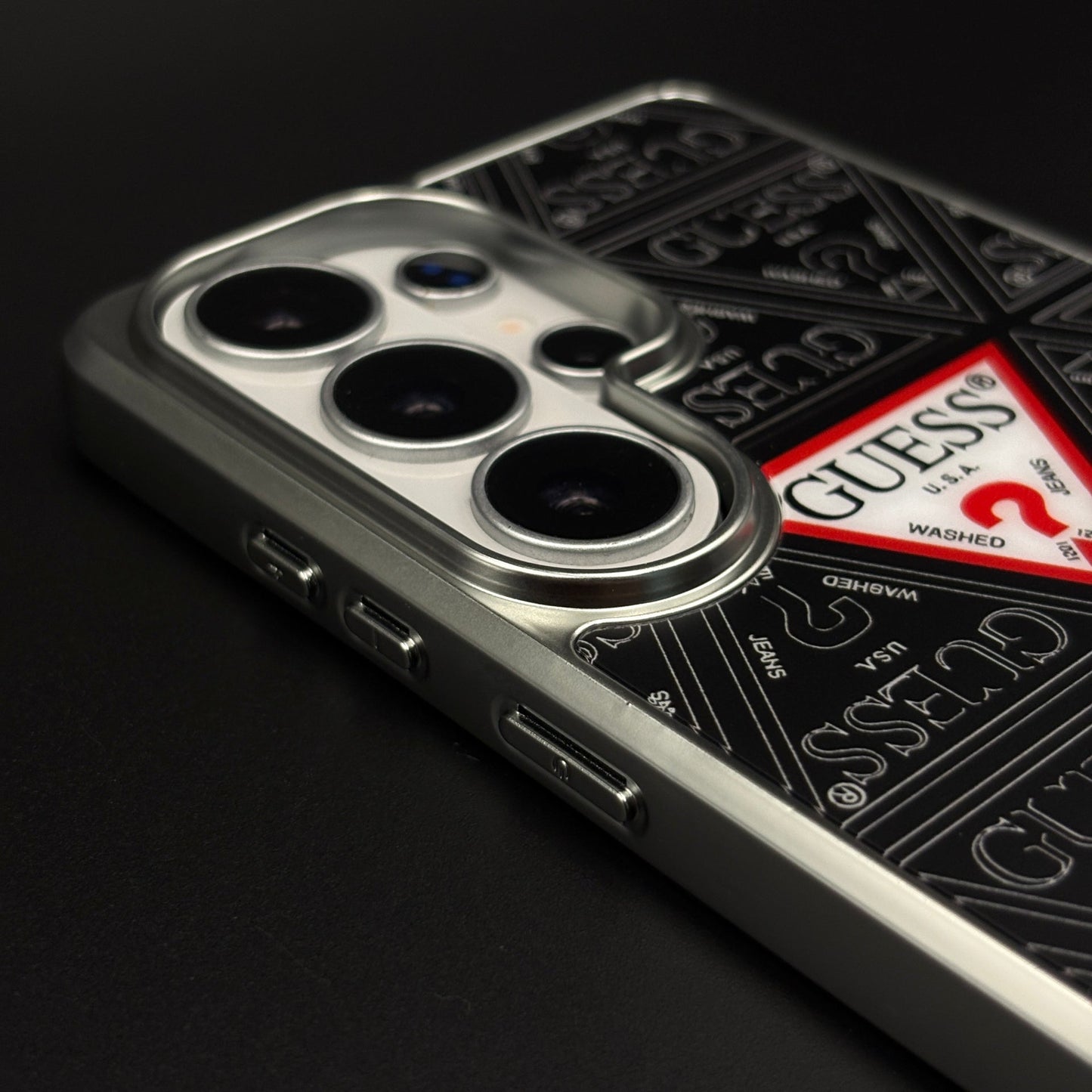 GS Fashion Brand Metal Style Frame Case Cover for Samsung Galaxy S26 Ultra