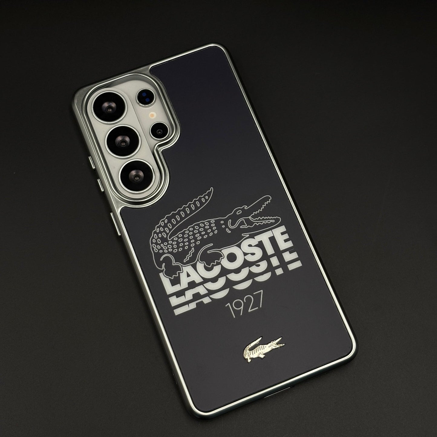 Croc Brand Pattern Metal Frame Case for Samsung Galaxy S26 Ultra