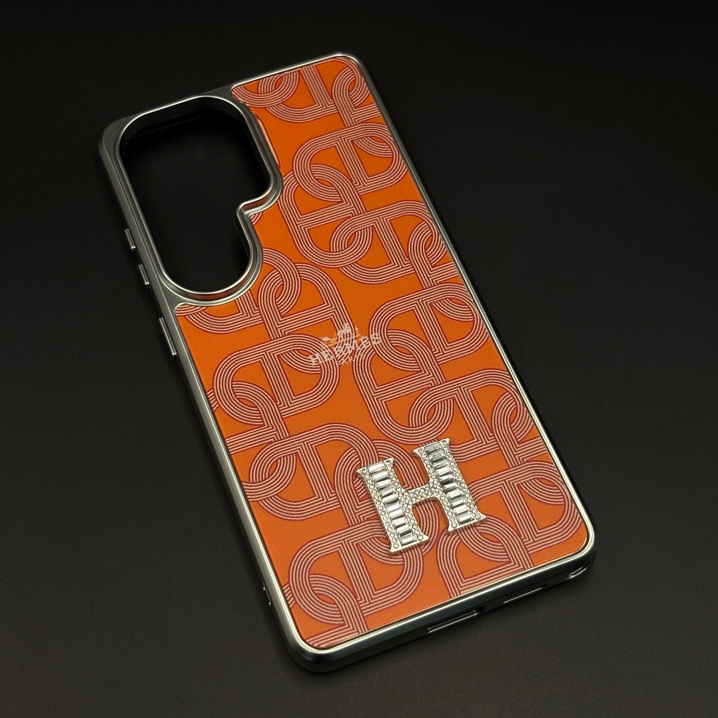 Luxury Branded Metal Initial Mobile Case Cover for Samsung Galaxy S26 Ultra