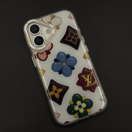 Luxury Botanical Fashion Brand Case for iPhone 17