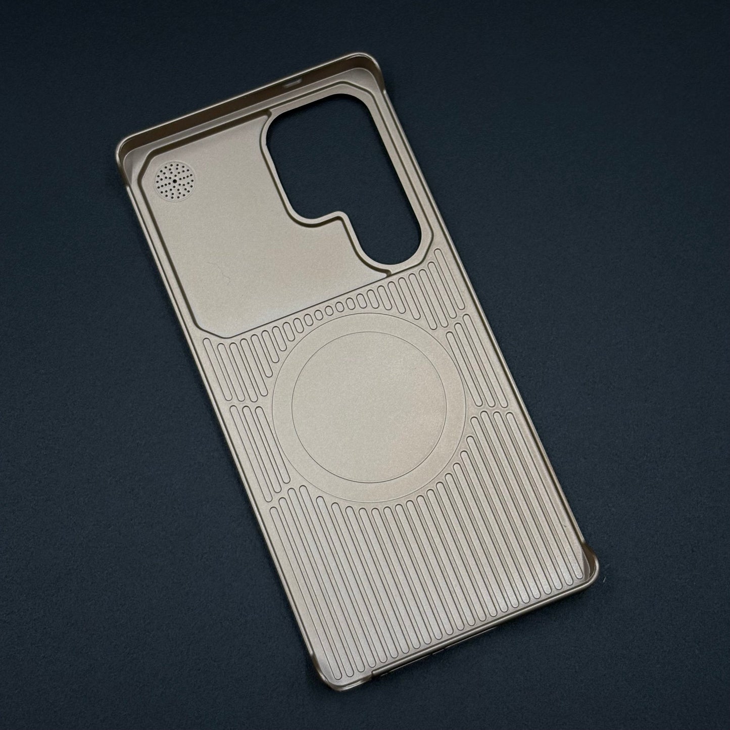 Luxury Leather MagSafe Case for Samsung Galaxy S25 Ultra | AeroFlex Hard Borderless Design