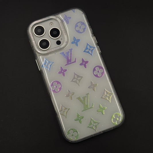 Luxury Fashion Brand Rainbow Pattern Case for iPhone 16 Pro Max
