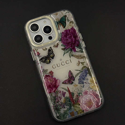 Floral Luxury Brand GG Case for iPhone 16 Pro Max