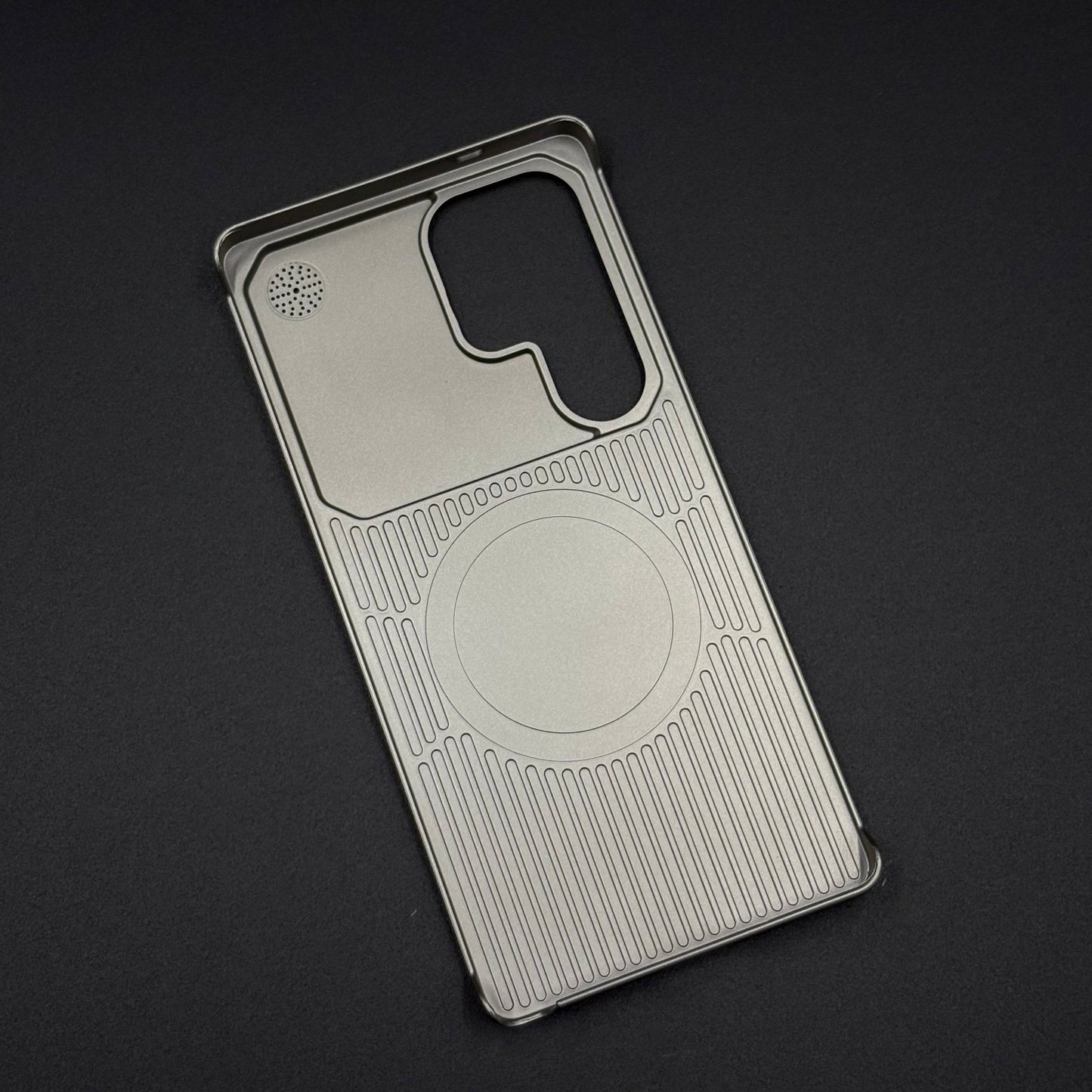 Luxury Leather MagSafe Case for Samsung Galaxy S25 Ultra | AeroFlex Hard Borderless Design