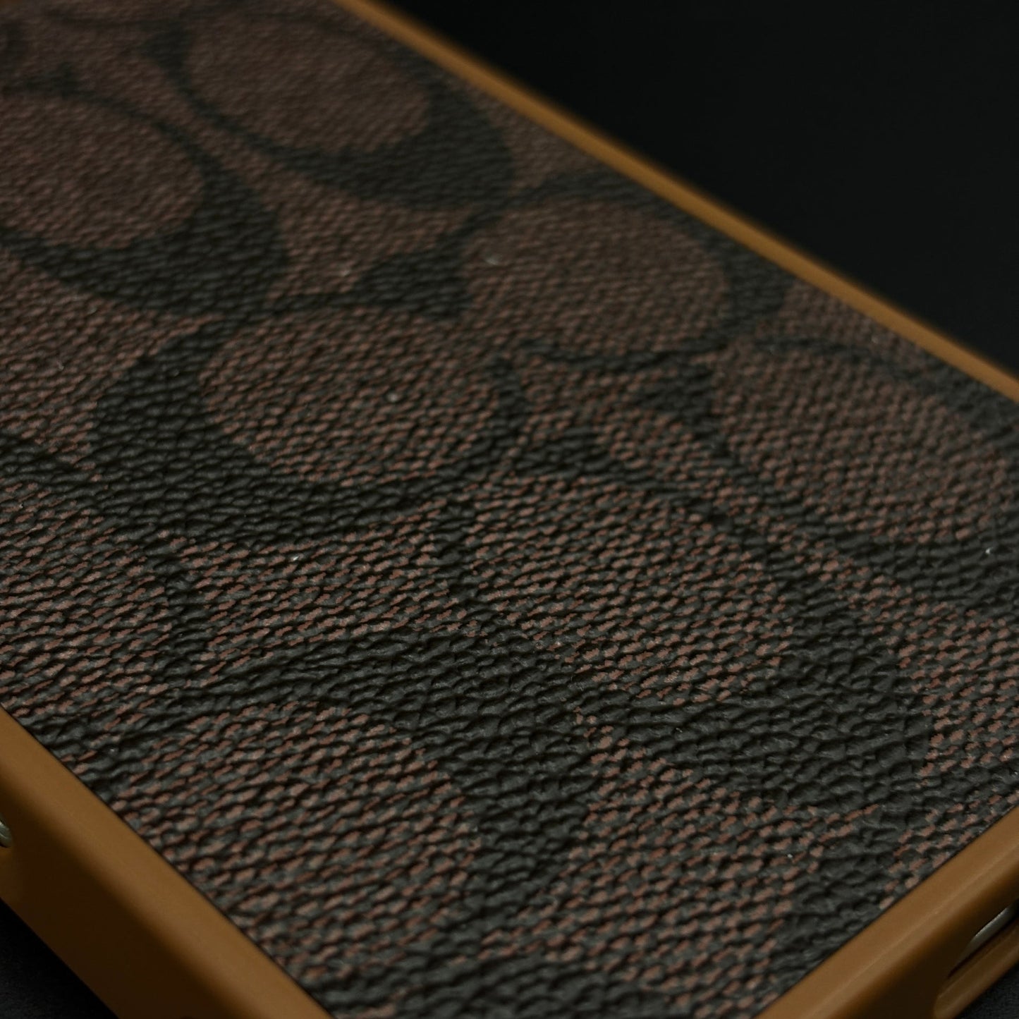 CC Pattern PU Leather Side Silicone Case for iPhone 17 Series | Monogram Soft Touch Protection