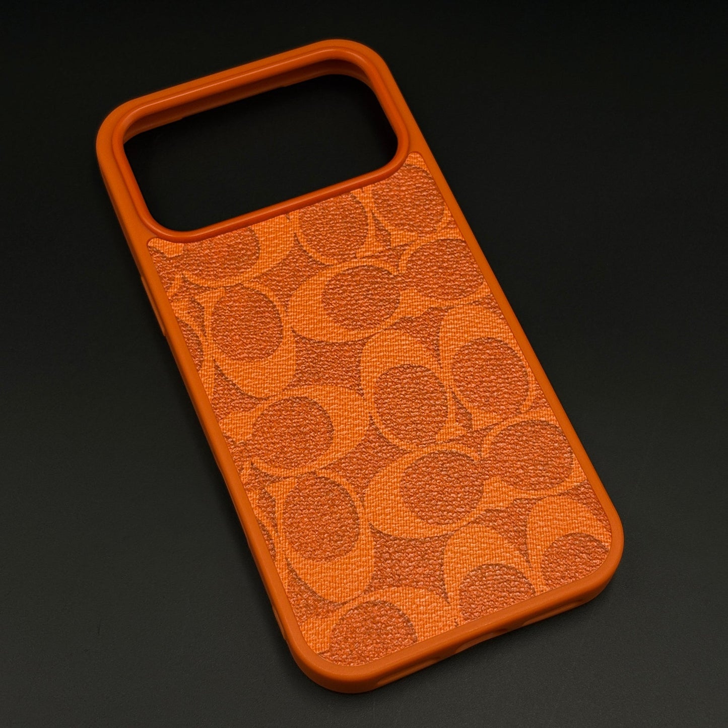 CC Pattern PU Leather Side Silicone Case for iPhone 17 Series | Monogram Soft Touch Protection