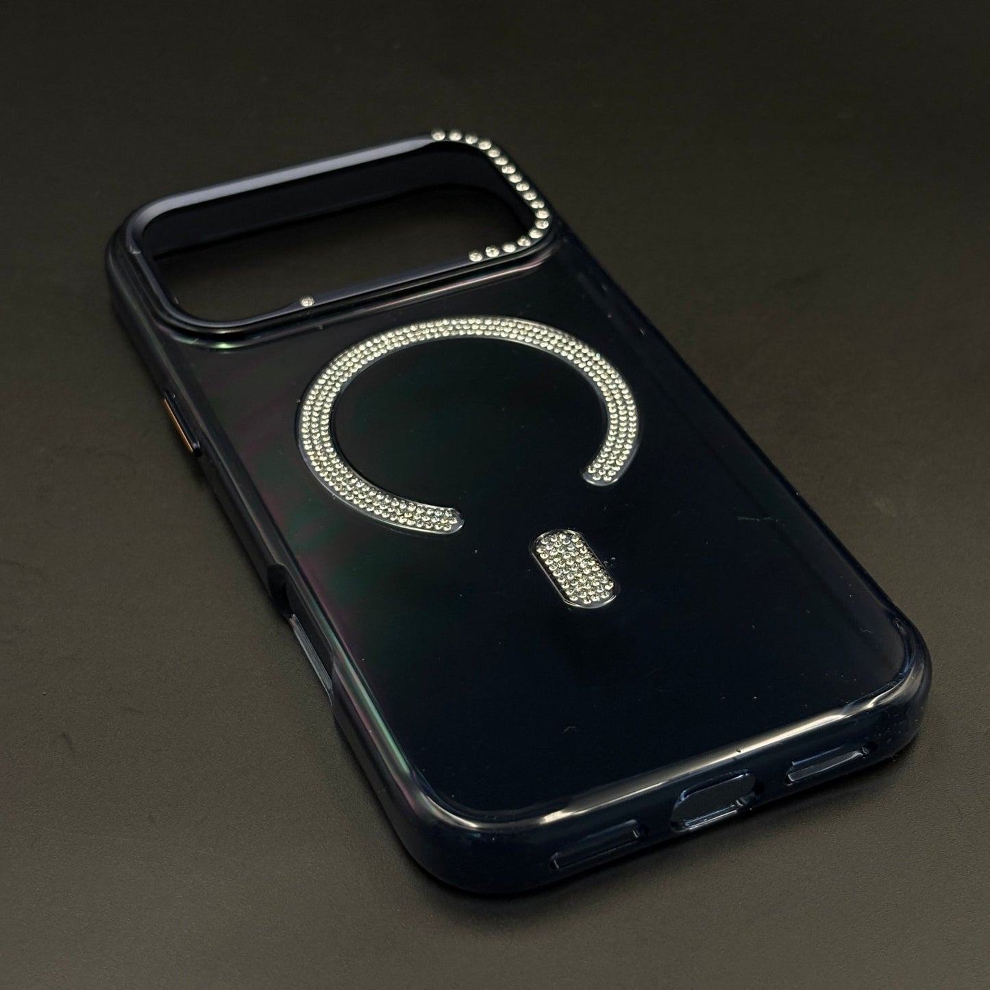 Rhinestone MagSafe Ring Case for iPhone 17 Series | Crystal Bling Wireless Charging Cover
