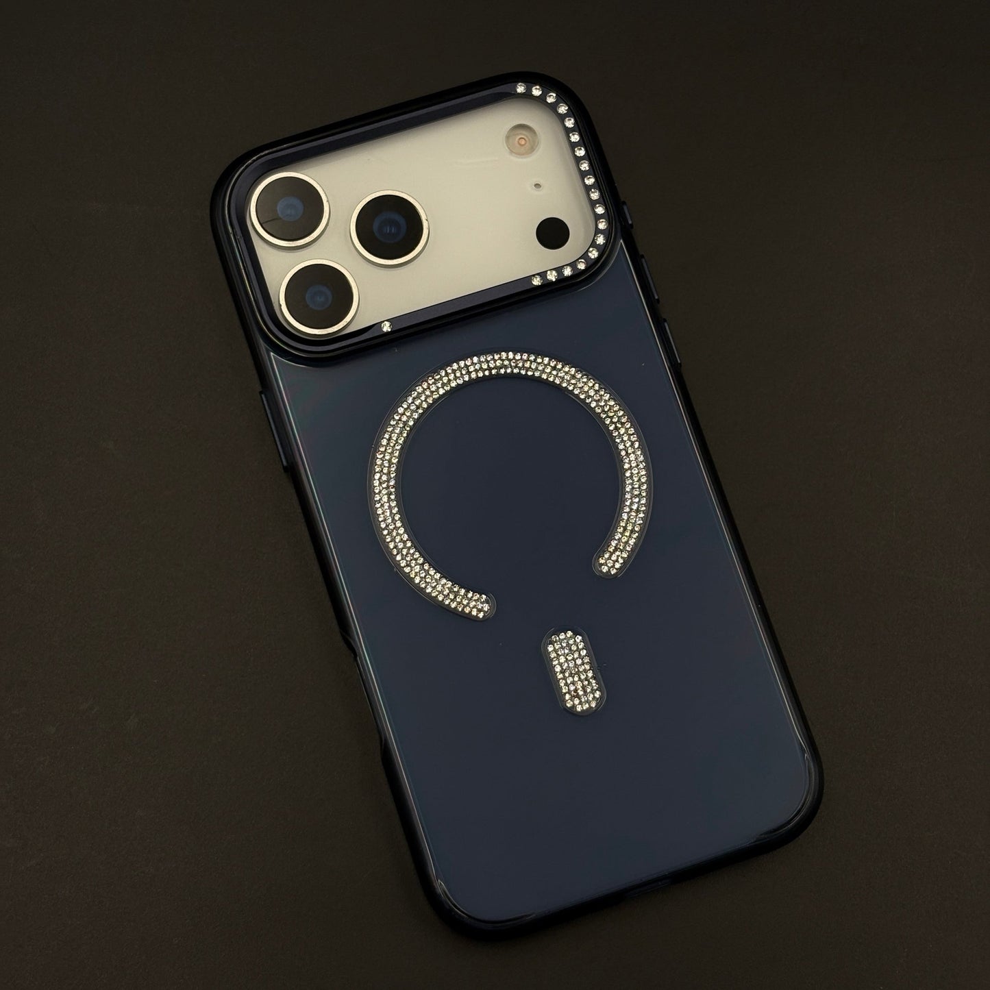 Rhinestone MagSafe Ring Case for iPhone 17 Series | Crystal Bling Wireless Charging Cover