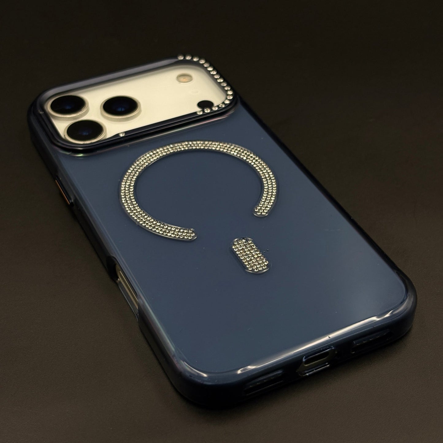 Rhinestone MagSafe Ring Case for iPhone 17 Series | Crystal Bling Wireless Charging Cover