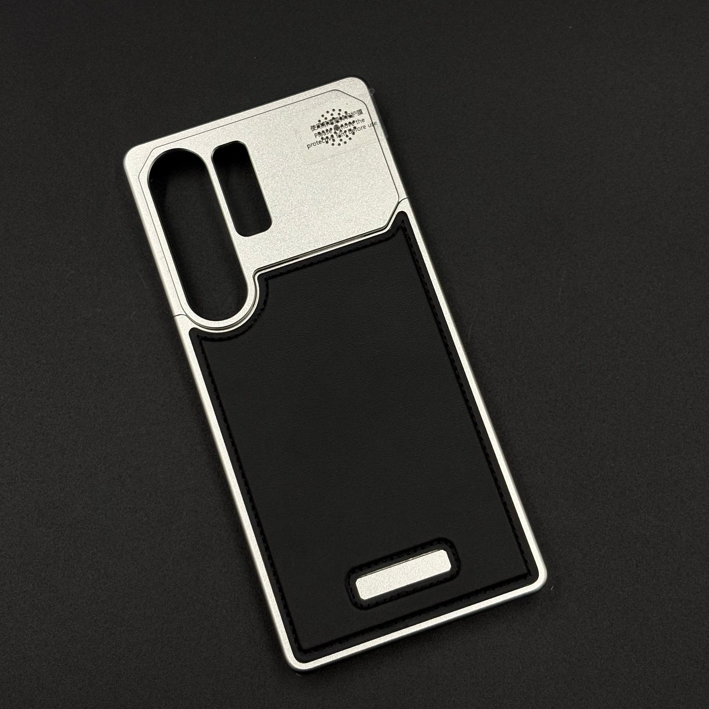 AeroFlex Aluminium Leather Case Hidden Magsafe for Samsung Galaxy S24 Ultra | Premium Metallic Frame | Hybrid Back Cover
