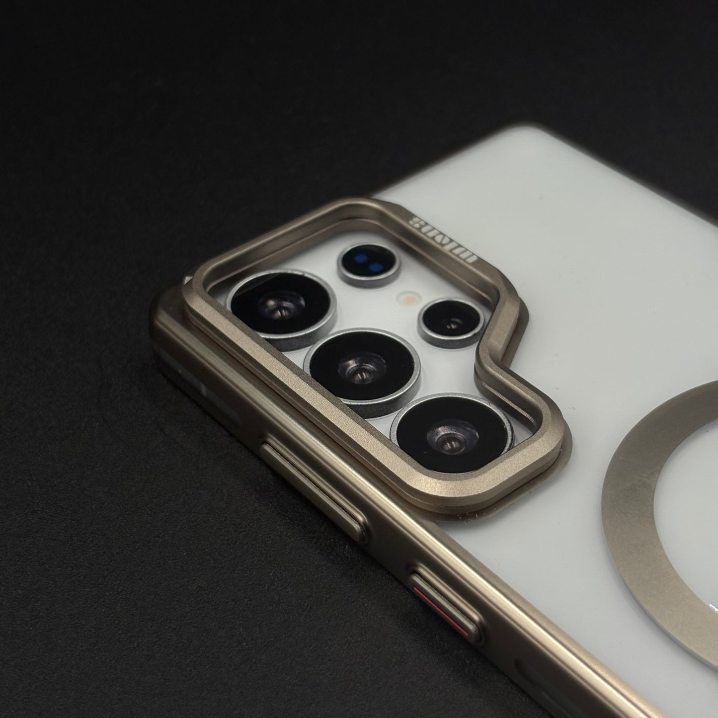 Luxury MagSafe Case for Samsung Galaxy S25 Ultra | Hard PC | Metal Camera Bump | Built-In Kickstand