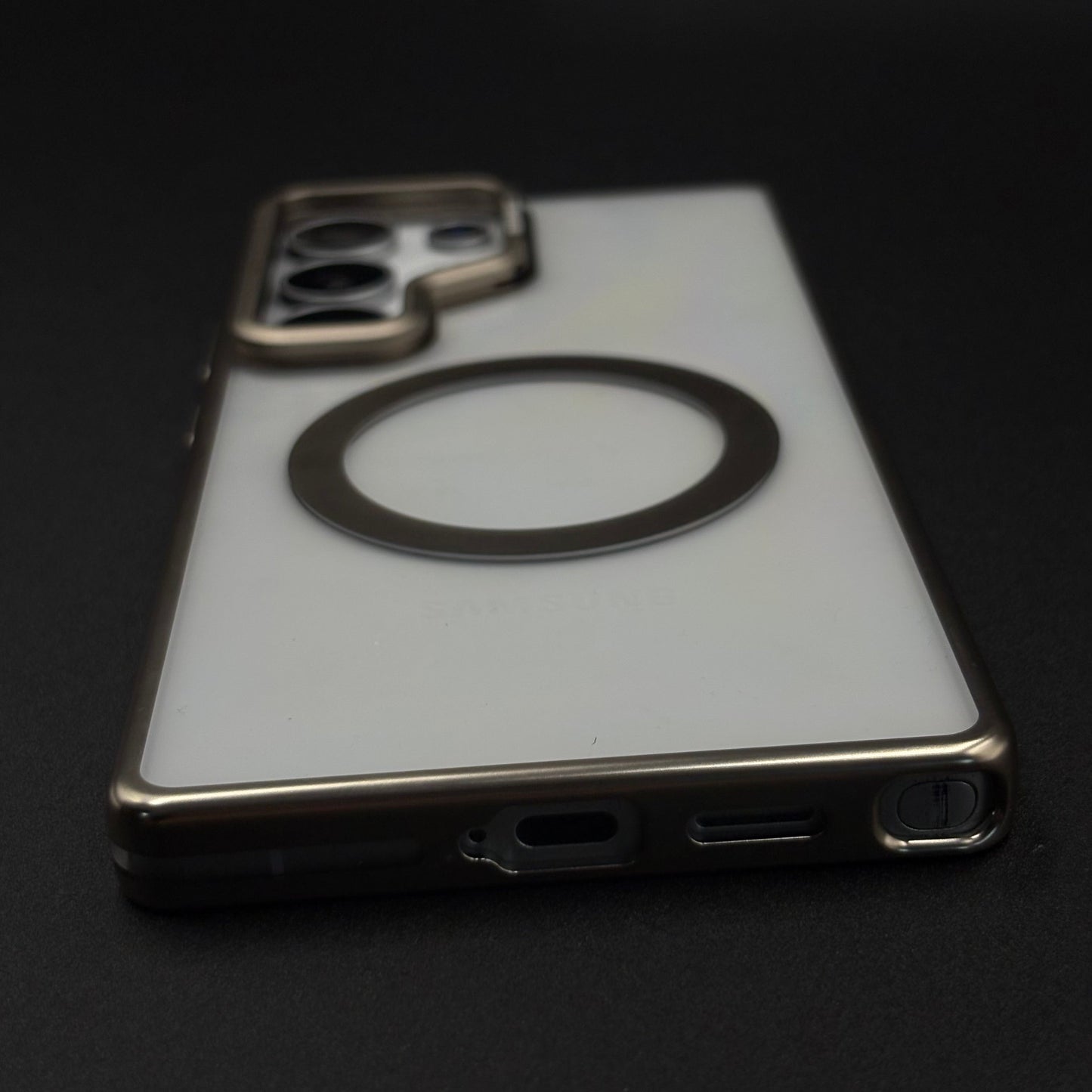 Luxury MagSafe Case for Samsung Galaxy S25 Ultra | Hard PC | Metal Camera Bump | Built-In Kickstand