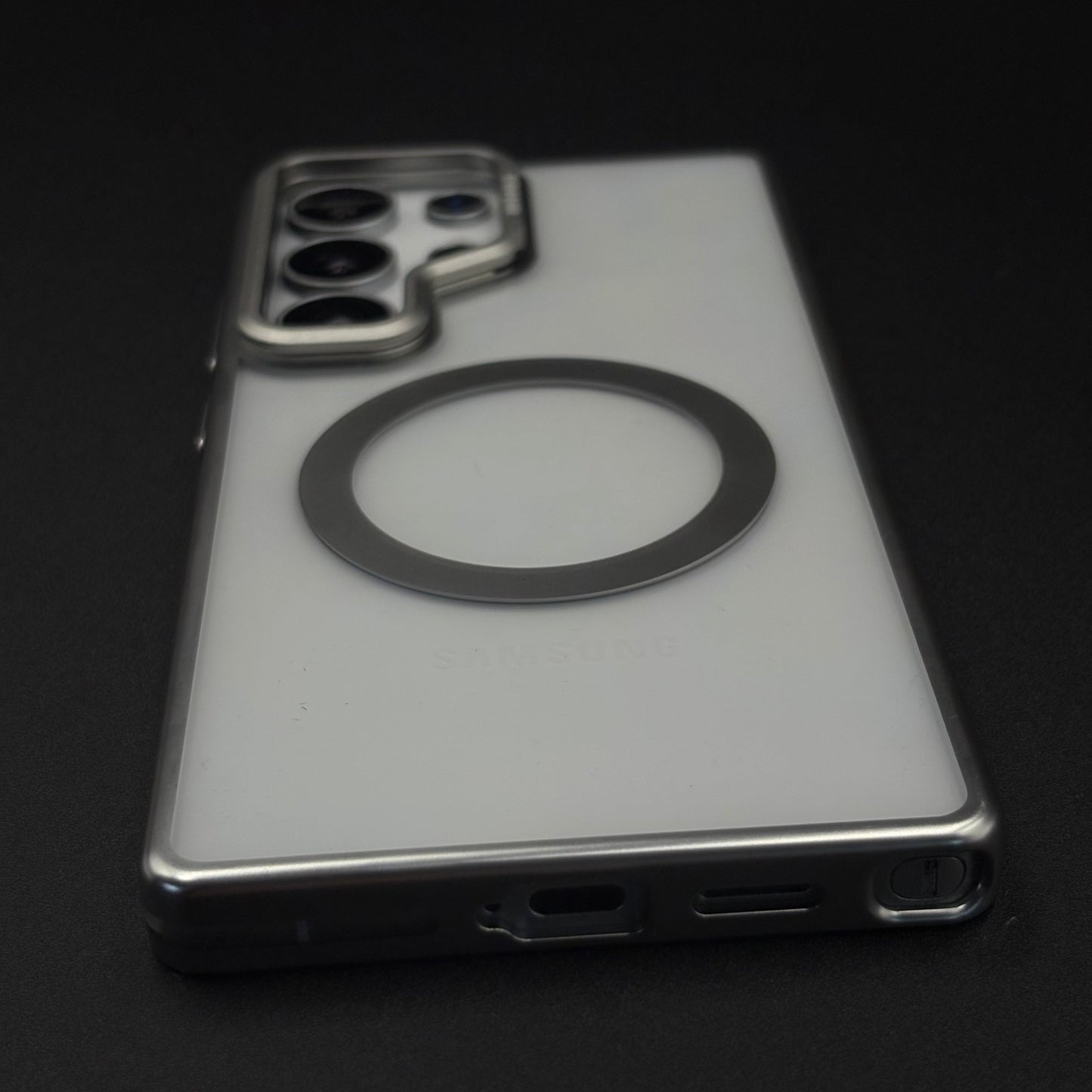 Luxury MagSafe Case for Samsung Galaxy S25 Ultra | Hard PC | Metal Camera Bump | Built-In Kickstand
