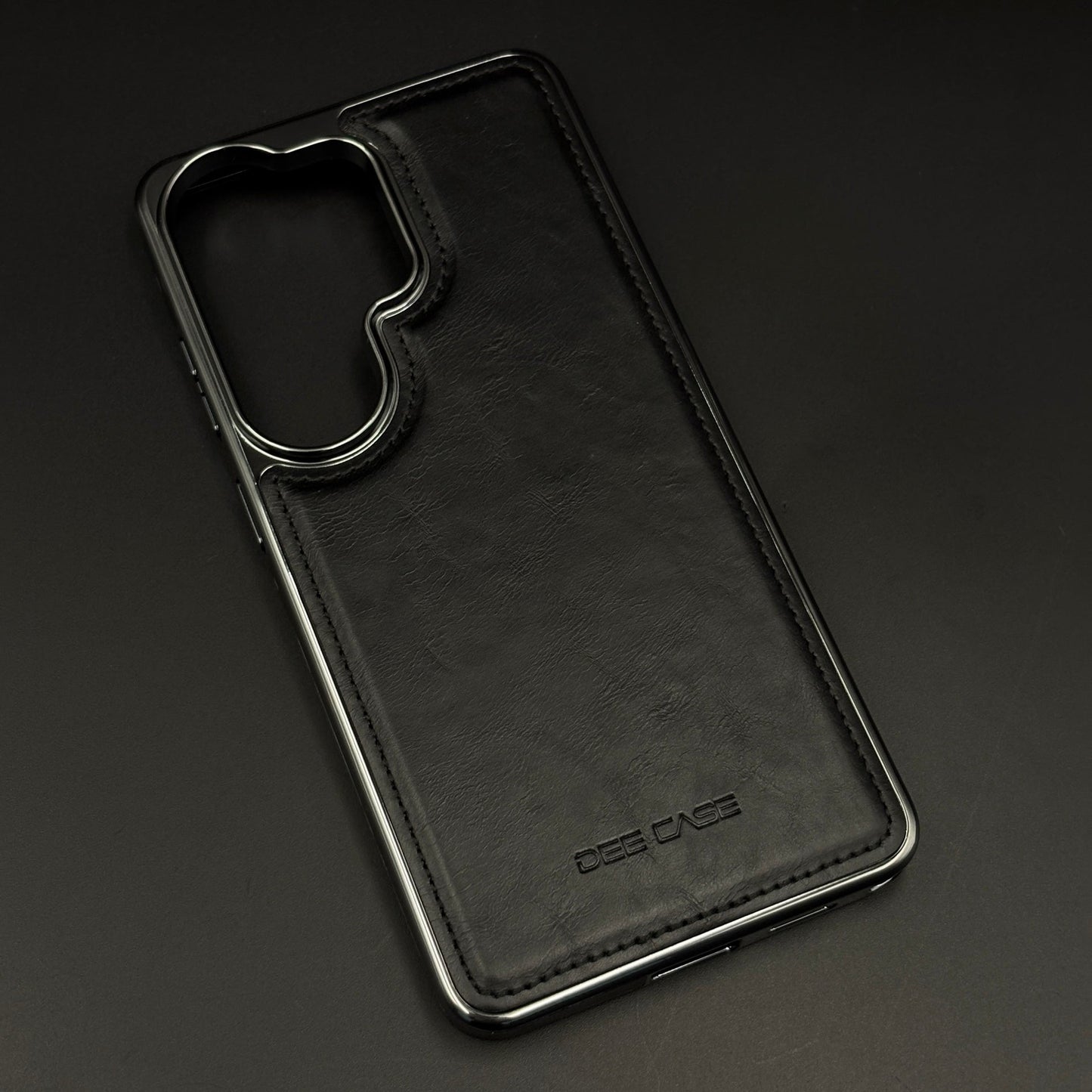 Stitch Leather Mobile Case Cover for Samsung Galaxy S26 Ultra | Chrome Trim Luxury