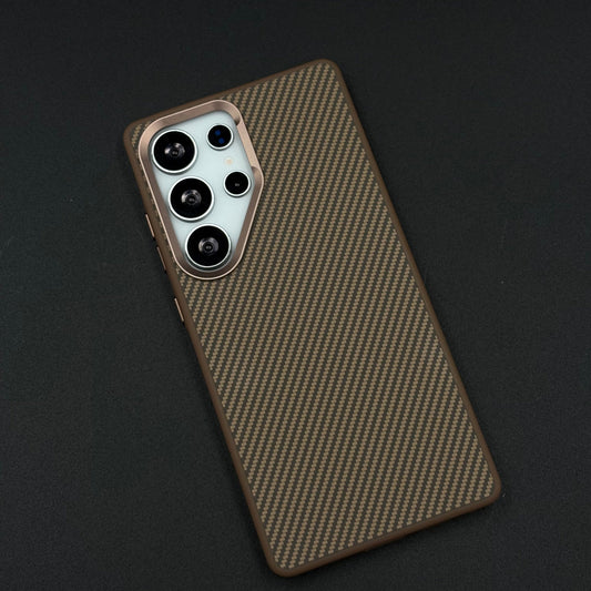 Carbon Fiber Case with Hidden Magsafe for Samsung Galaxy S24 Ultra | Metallic Camera Guard | Slim Magnetic Luxury Protection