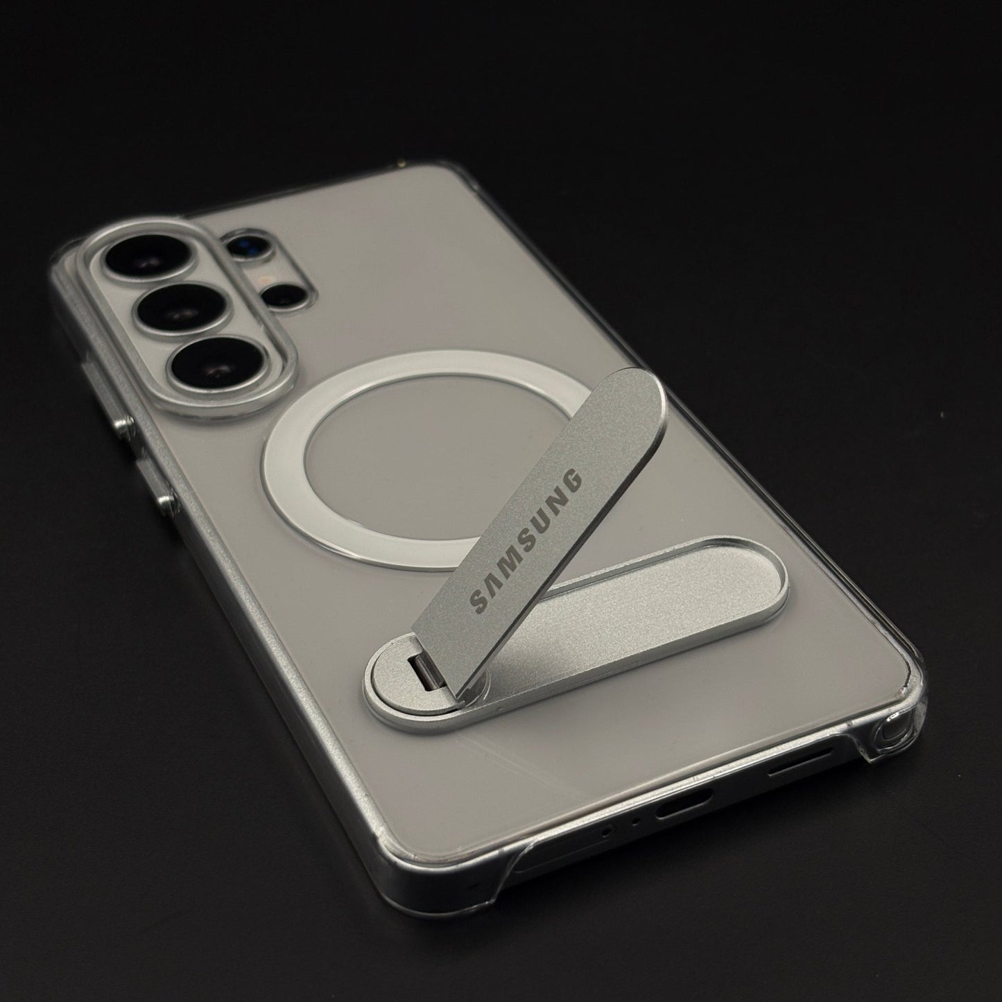 OG Samsung Clear Kickstand MagSafe Anti-Yellow Case Cover for Galaxy S26 Ultra