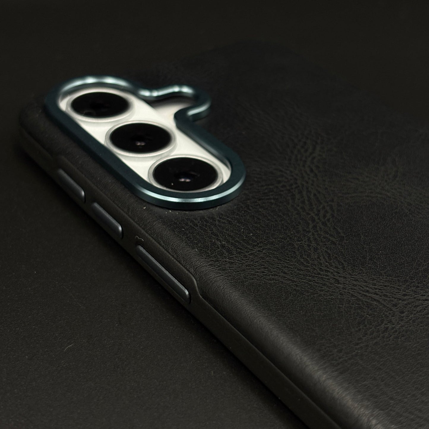 Luxury Leather Raised Bezel Camera Protection Case Cover for Samsung Galaxy S26