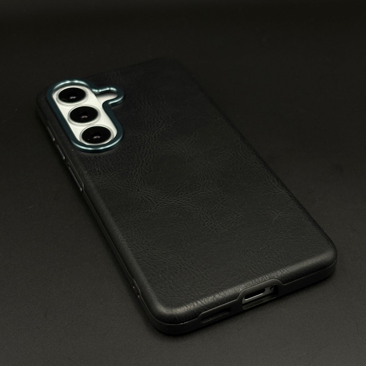 Luxury Leather Raised Bezel Camera Protection Case Cover for Samsung Galaxy S26