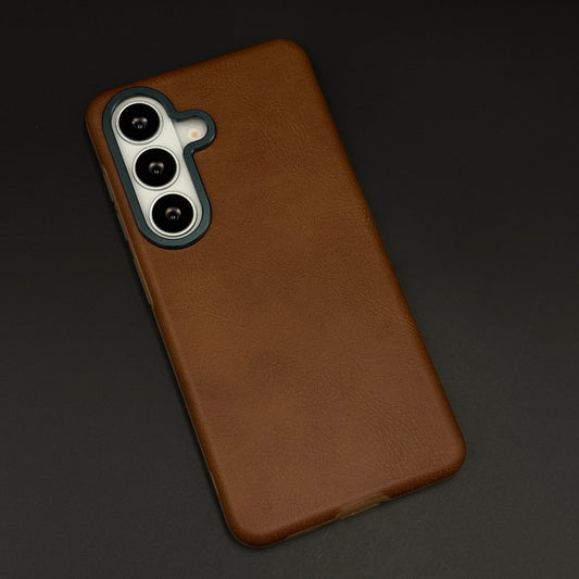 Luxury Leather Raised Bezel Camera Protection Case Cover for Samsung Galaxy S26