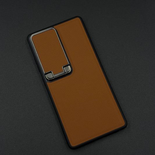 Dotted Leather Feel Case with Foldable Stand for Samsung Galaxy S23 Ultra | Premium Grip | Kickstand Style