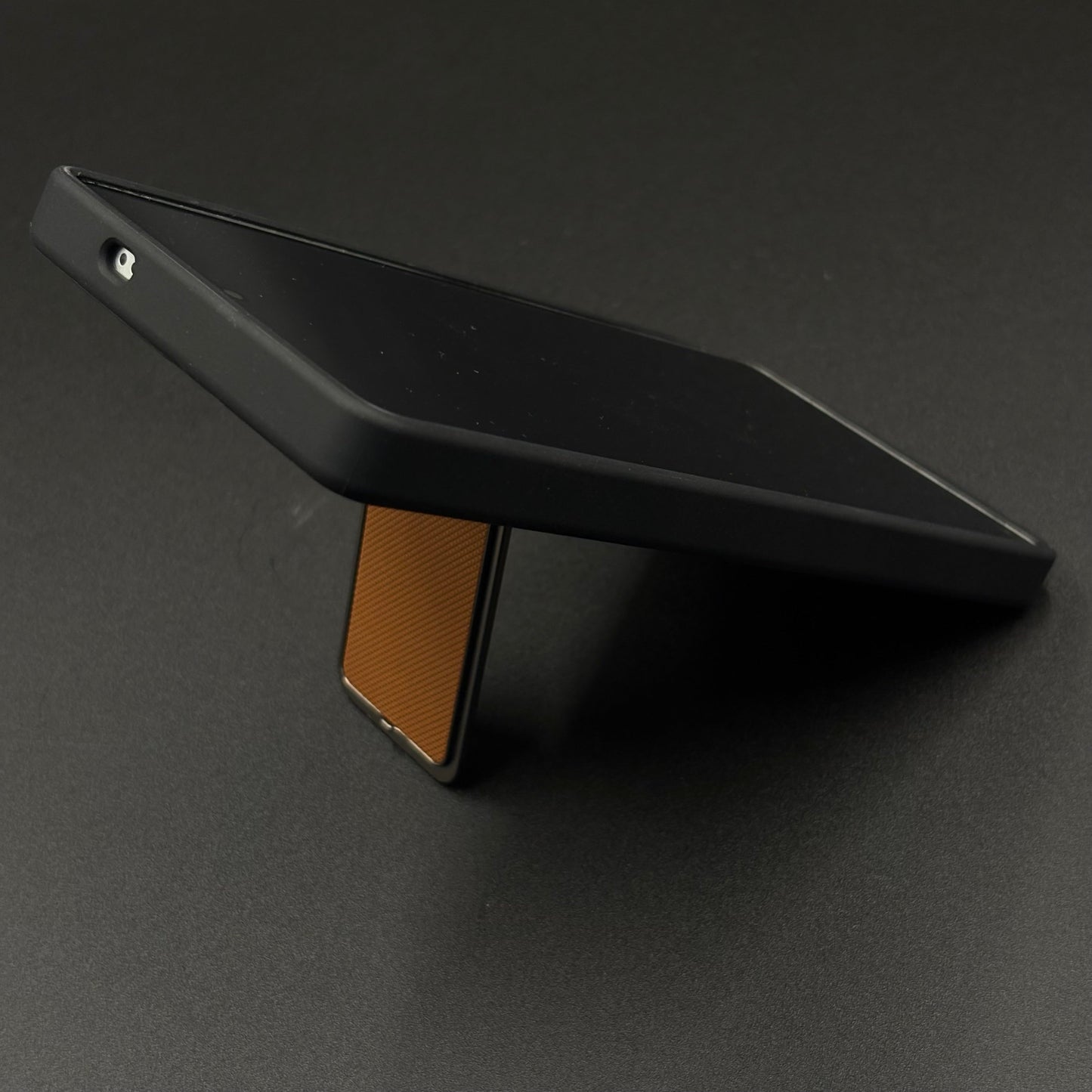 Dotted Leather Feel Case with Foldable Stand for Samsung Galaxy S23 Ultra | Premium Grip | Kickstand Style