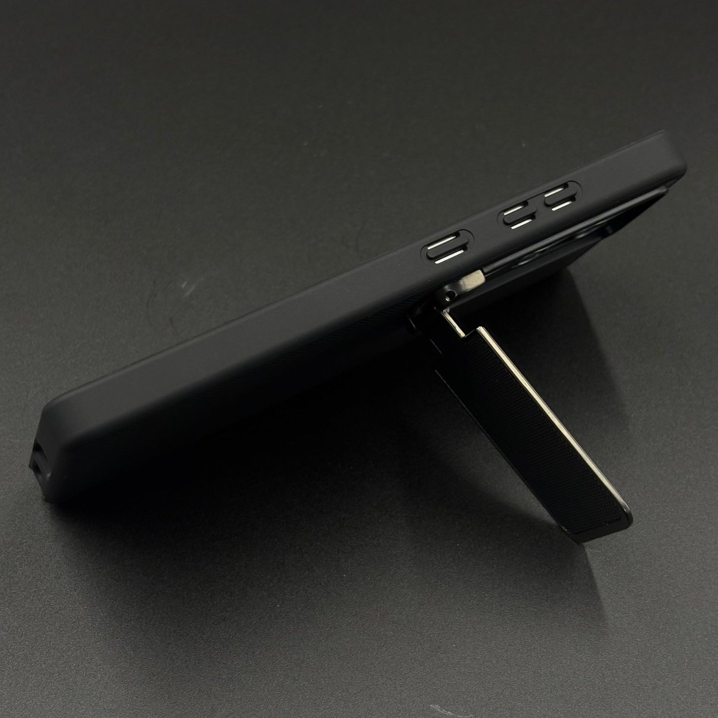 Dotted Leather Feel Case with Foldable Stand for Samsung Galaxy S23 Ultra | Premium Grip | Kickstand Style