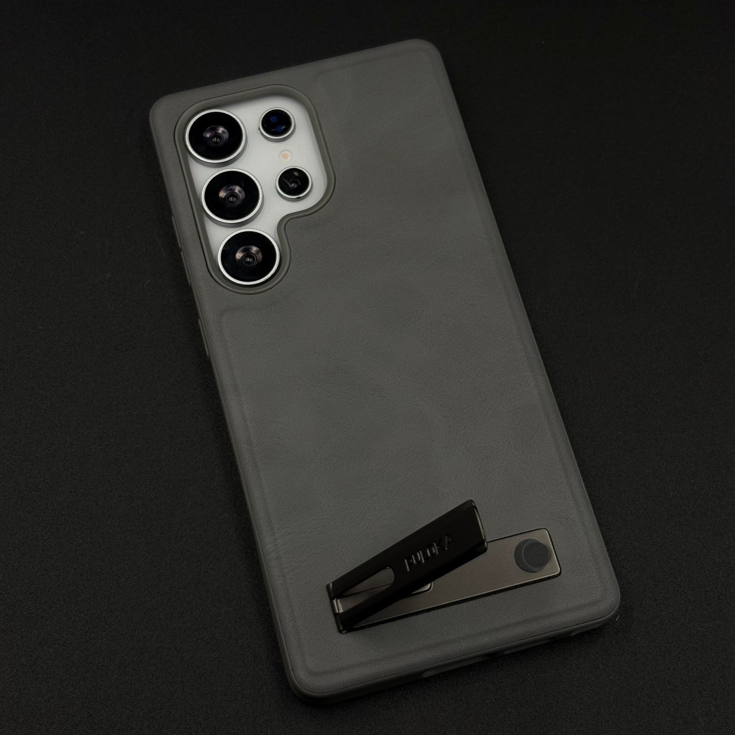 PU Leather Kickstand Case for Samsung Galaxy S25 Ultra | Microfibre Lining | Sleek Grip & Durable Protection