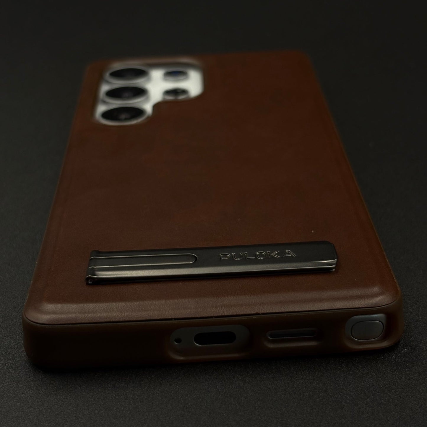 PU Leather Kickstand Case for Samsung Galaxy S25 Ultra | Microfibre Lining | Sleek Grip & Durable Protection