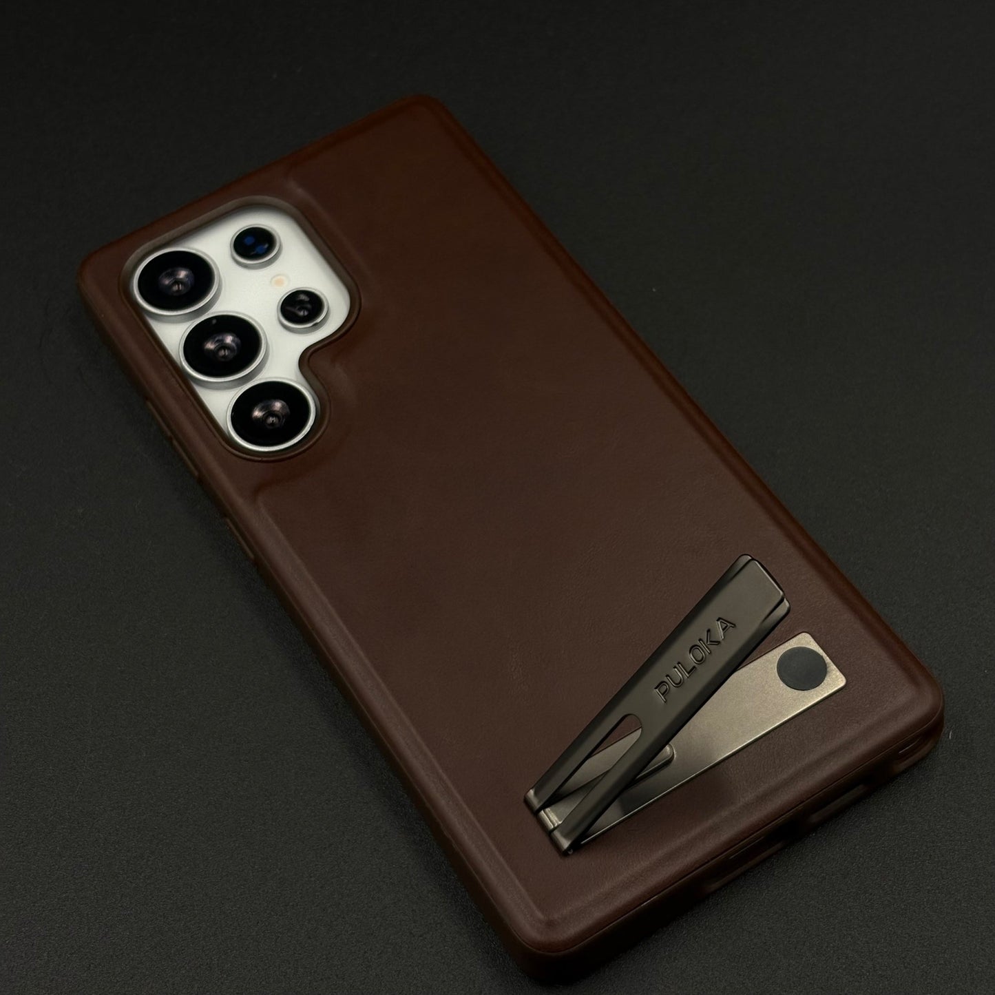 PU Leather Kickstand Case for Samsung Galaxy S25 Ultra | Microfibre Lining | Sleek Grip & Durable Protection