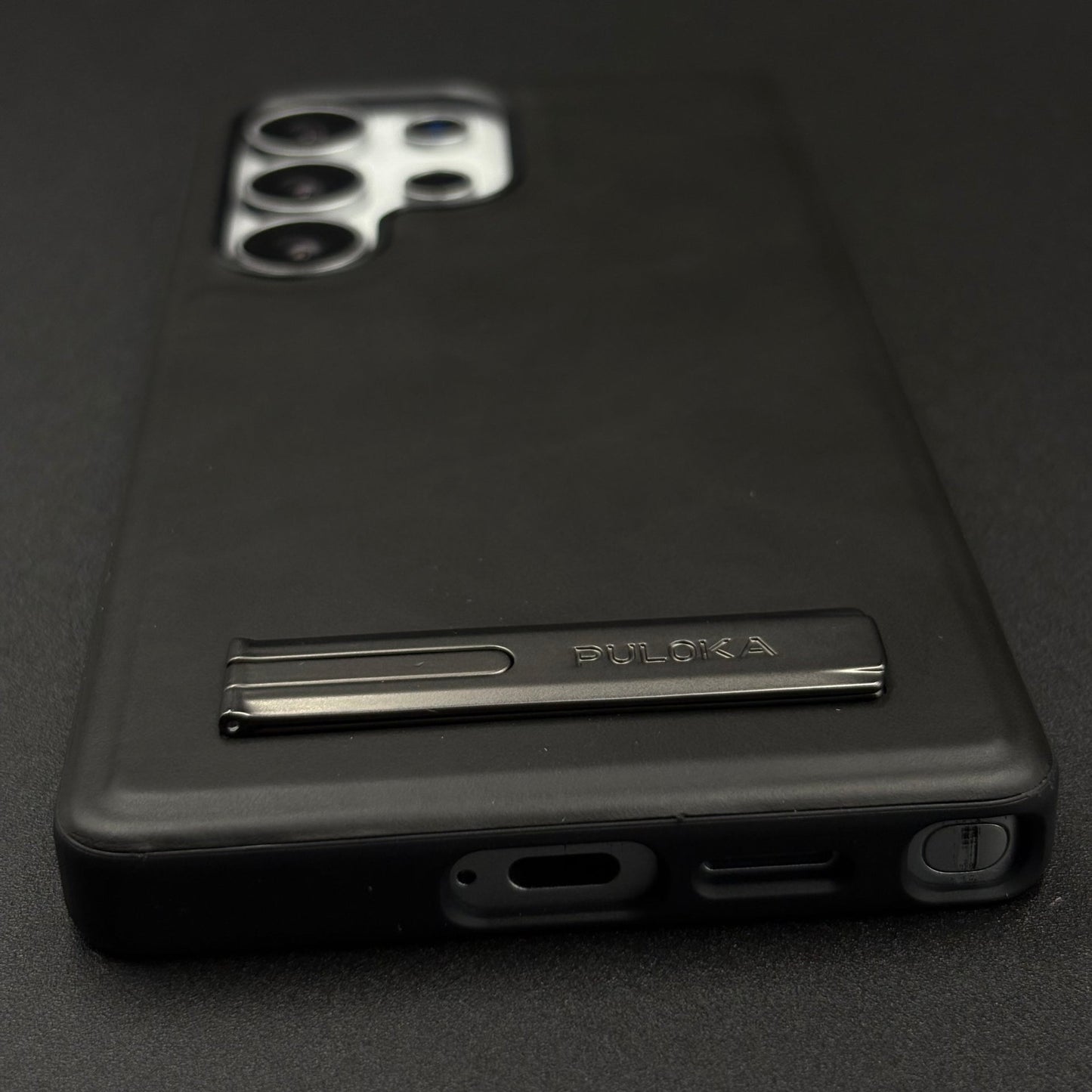 PU Leather Kickstand Case for Samsung Galaxy S25 Ultra | Microfibre Lining | Sleek Grip & Durable Protection