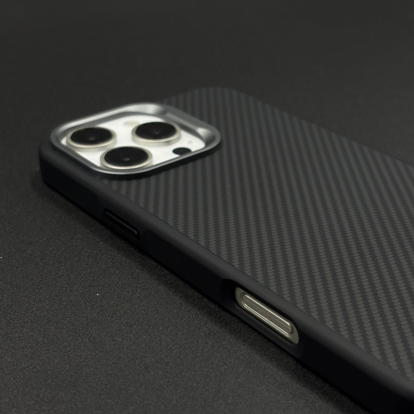 Carbon Fiber Case with Hidden Magsafe for iPhone Series | Metallic Camera Guard | Slim Magnetic Luxury Protection