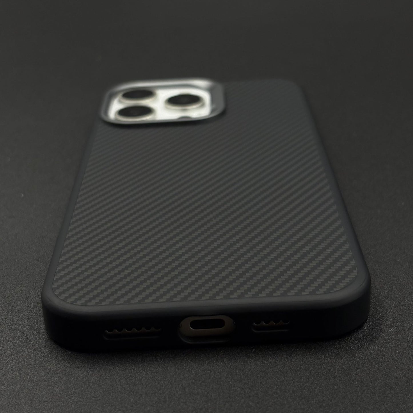 Carbon Fiber Case with Hidden Magsafe for iPhone Series | Metallic Camera Guard | Slim Magnetic Luxury Protection