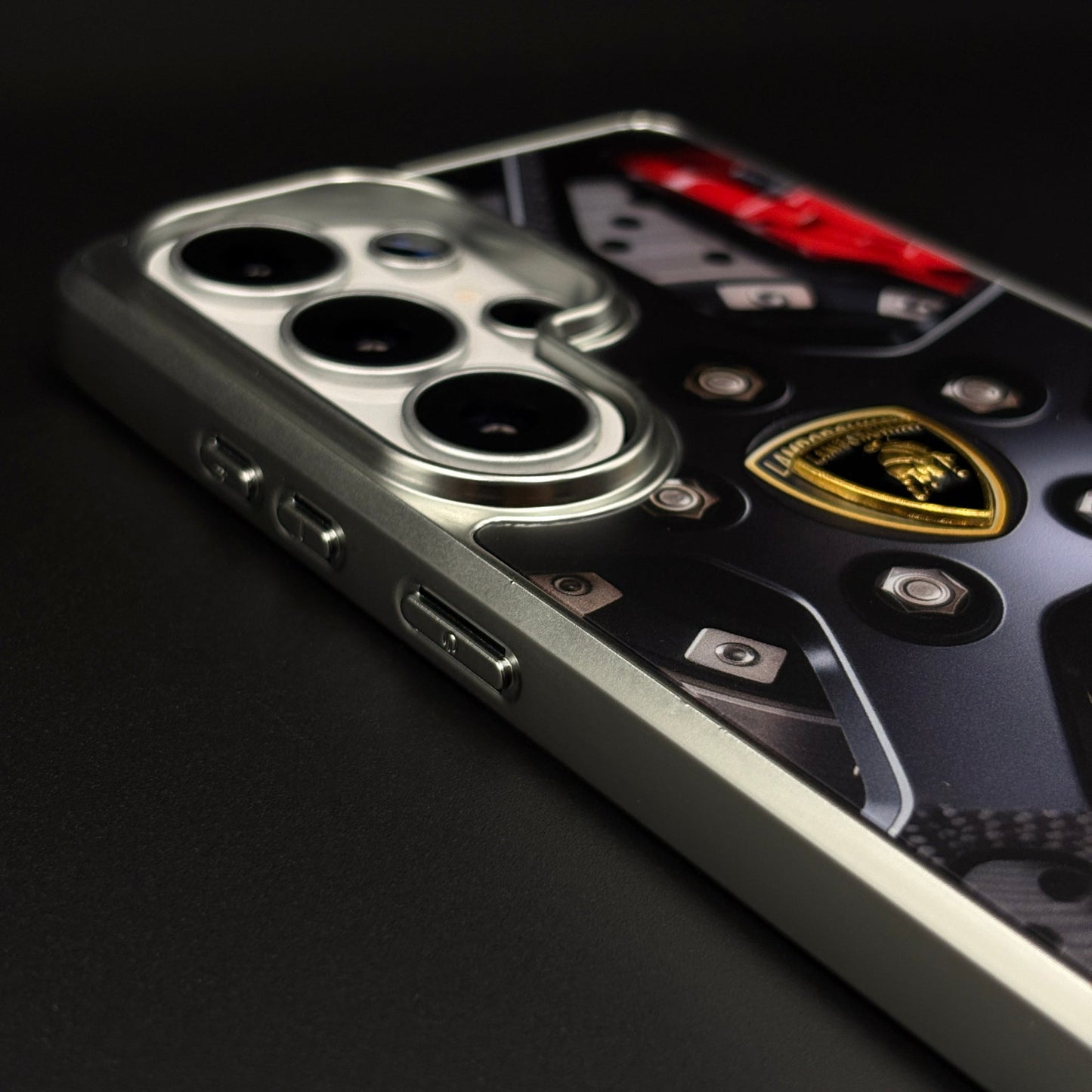 Luxury Motorsport Inspired Lambo Metal Frame Case for Samsung Galaxy S26 Ultra