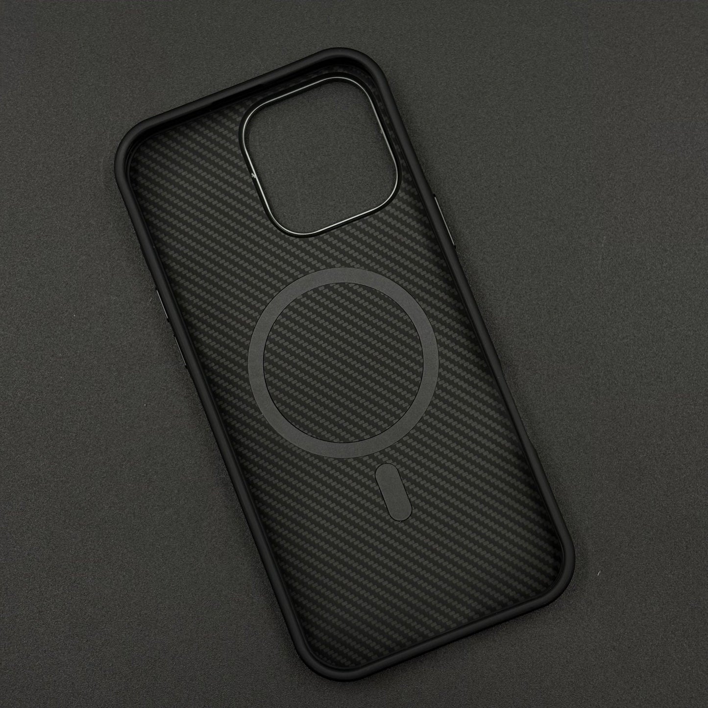 Carbon Fiber Case with Hidden Magsafe for iPhone Series | Metallic Camera Guard | Slim Magnetic Luxury Protection