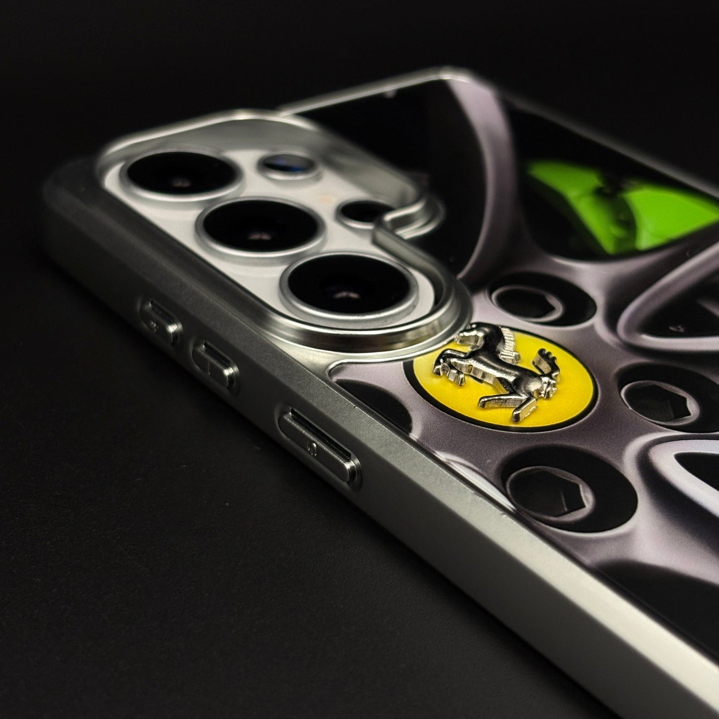 Luxury FR Horse Motorsport Inspired Metal Frame Case for Samsung Galaxy S26 Ultra
