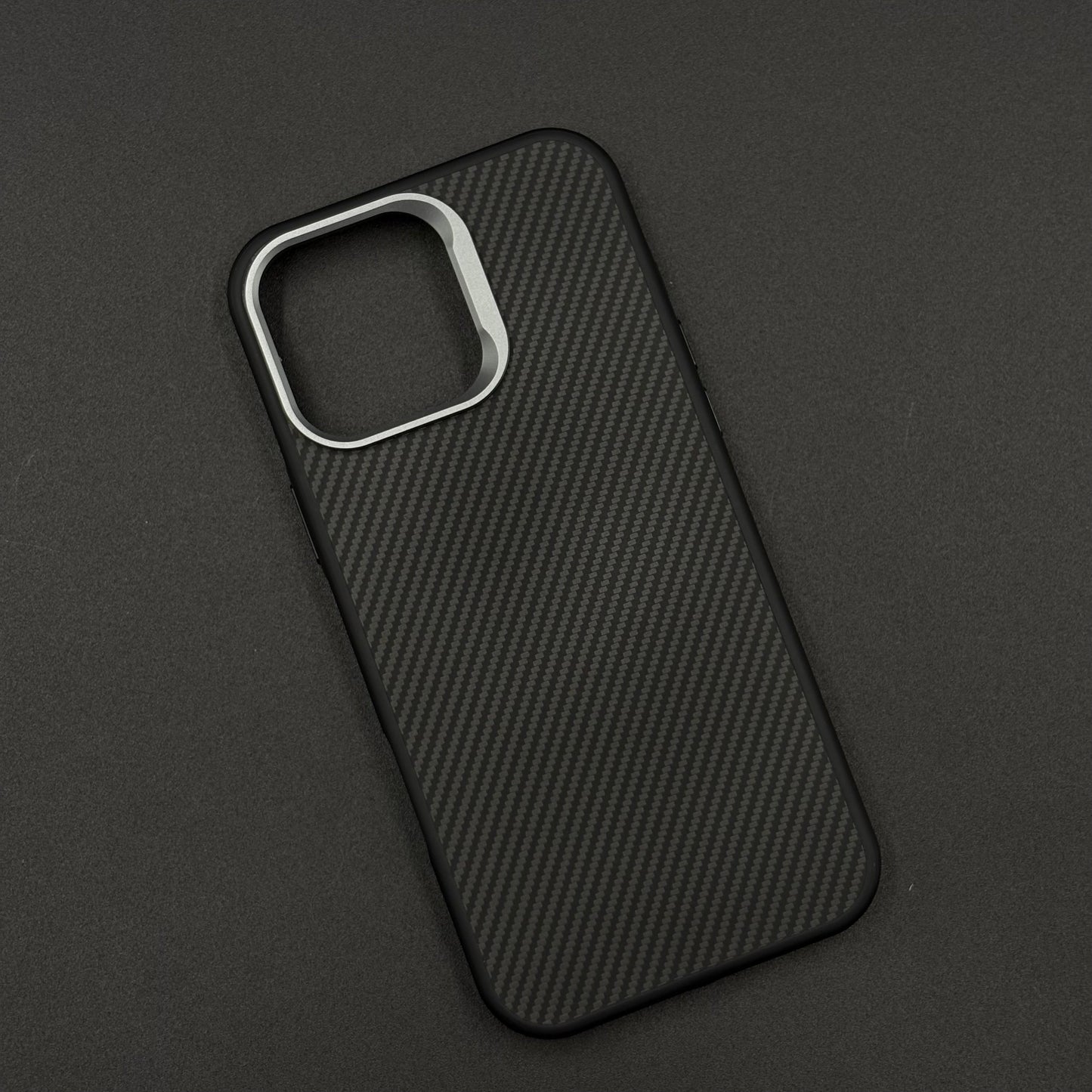 Carbon Fiber Case with Hidden Magsafe for iPhone Series | Metallic Camera Guard | Slim Magnetic Luxury Protection
